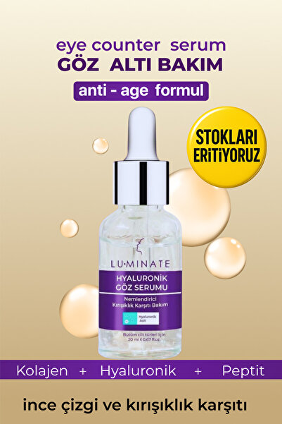 Luminate Göz Altı Serumu Kırışıklık Ve Morluk Karşıtı Göz Çevresi Yoğun Nemle...