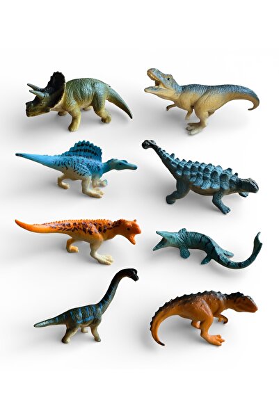 Yeşil Dinozor dinazor oyuncak 10 adet birlikte t-rex model oyuncak et malzeme...