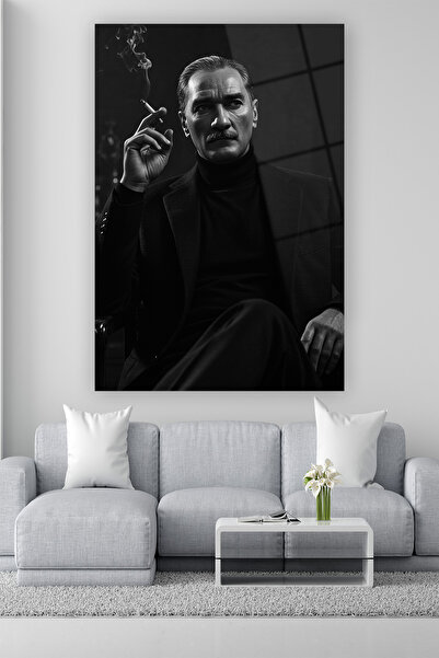 DEKORİCACAM Atatürk Cam Tablo