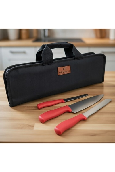 NEMACH Bıçak Taşıma Çantası 11 Cepli Oxford Kumaş