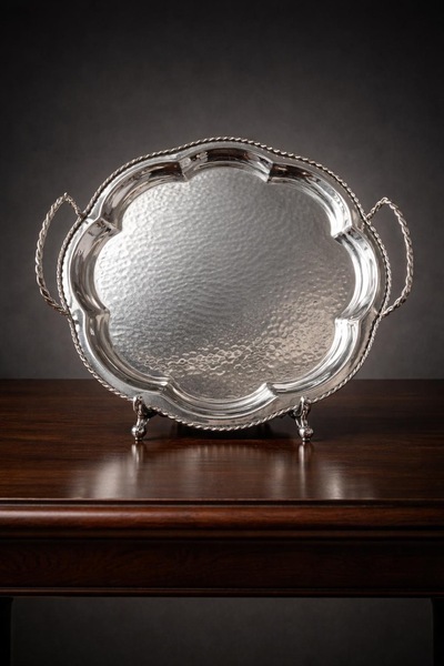 Mikasa Moor GÜMÜŞ PİRİNÇ YUVARLAK TEPSİ 31 cm