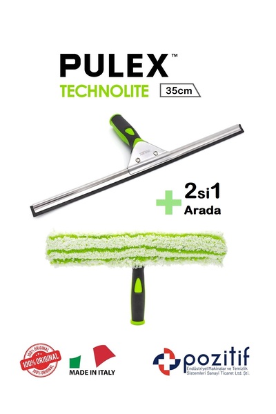 pulex Cam Silme Aparatı Seti - 35cm Technolite Camçek Ve Peluş Takımı