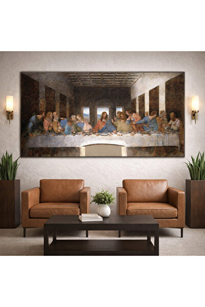 tablodekor Leonardo Da Vinci-son Akşam Yemeği Reprodüksiyon Yağlı Boya Tablo