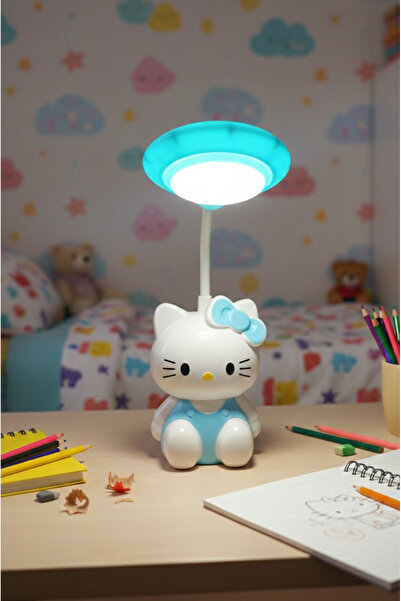 Home Hello Kitty Sevimli Masa ve Gece Lambası Şarjlı-Kablosuz