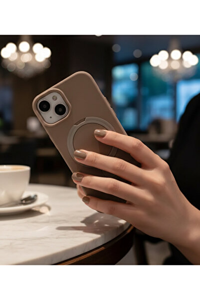 TechTrove غطاء مخملي بتصميم ناعم متوافق مع حامل حلقة Magsafe لهاتف Apple iPho...