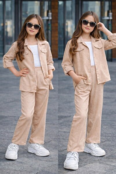 KOKOŞ BEBEK Set elegant cu jachetă de in |   4/8 de ani