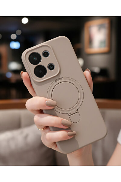 TechTrove غطاء مخملي بتصميم ناعم متوافق مع حامل حلقة Magsafe لهاتف شاومي ريدم...