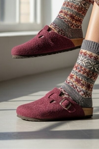 LAND OF CORK LC Ανατομικές παντόφλες σπιτιού με φυσική σόλα από φελλό με στήρ...