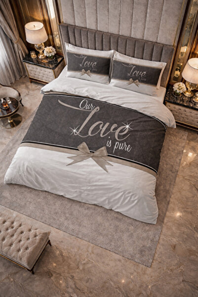 Sleeptime Bed linen, Pure Love White, for 1 person, Microfiber, White, 140x20...