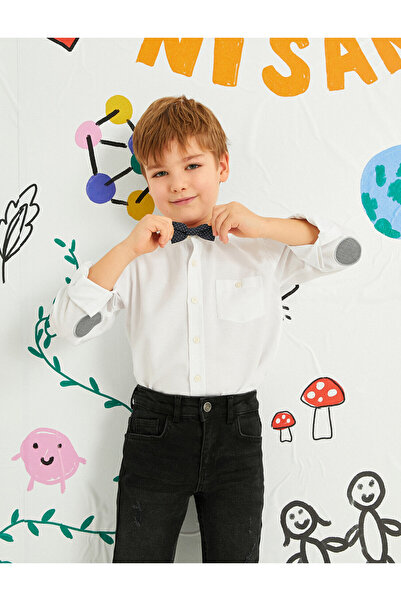 Koton Παπιγιόν πουκάμισο μακρυμάνικο βαμβακερό