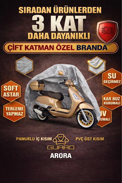 CarGuard متوافق مع أورورا كابوتشينو 50 سي سي و125 سي سي. غطاء محرك دراجة ناري...