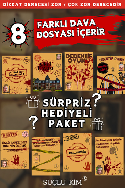 Suçlu Kim Dedektiflik Suç Çözümleme-suçluyu Bulma-dedektif Oyunu-cinayet Çözm...