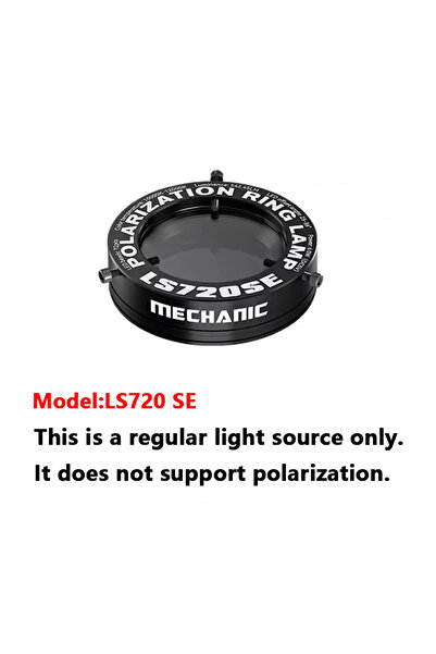 Choice LS720SE 【ميكانيكي】 مصباح حلقي مستقطب LS720+ LS360 يزيل الانعكاس من أجل