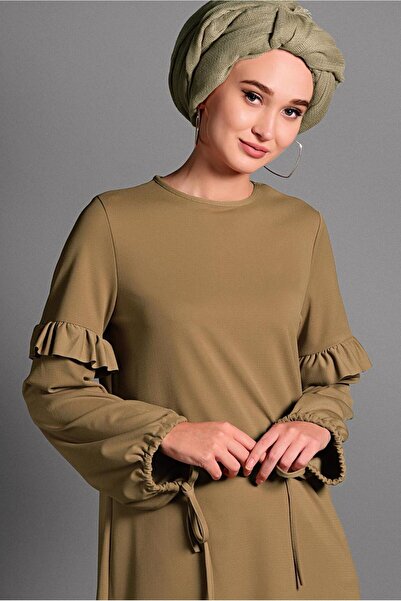 Alvina Туника с връзващи се ръкави и детайли с волани 4054