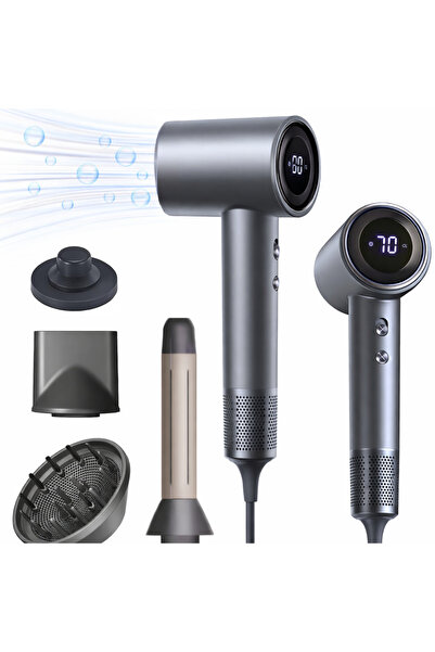 TnsAround Uscător de păr profesional, 3 accesorii magnetice pentru ondulare/î...