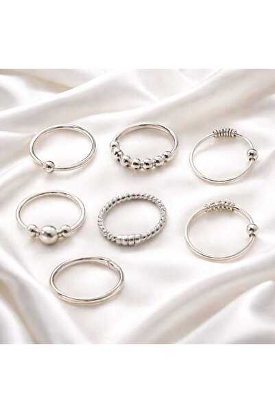 Takıparkxs 925 Ayar Gümüş Toplu Halka Delikli Fake Deliksiz Kullanıma Uygun 7...