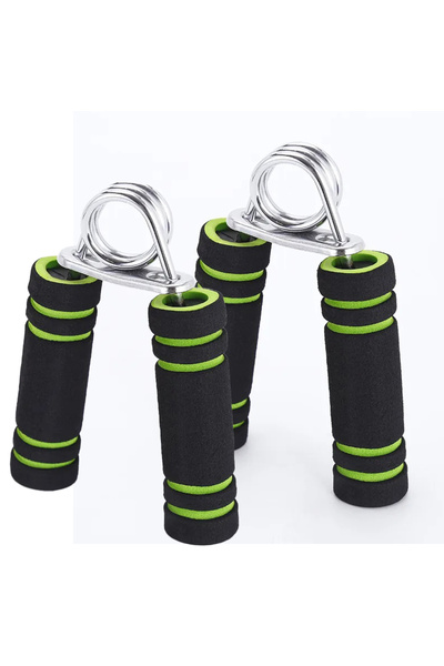 AGD مقابض تمارين تقوية الرسغ والساعد باللون الأخضر - قطعتان