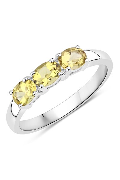 Rafaela Donata Edelsteinring Ring Sterling Silber Beryll gelb