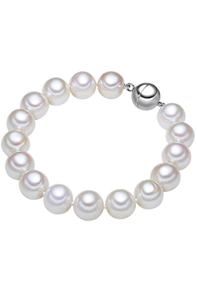 Lulu & Jane Perlenarmband Armband Sterling Silber Süßwasser-Zuchtperle weiß