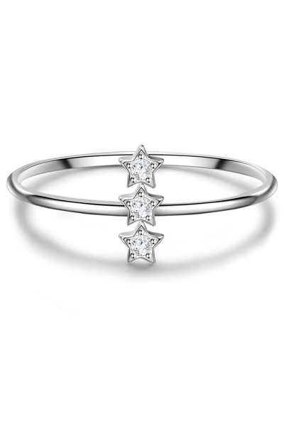 Glanzstücke München Silberring Ring Sterling Silber Zirkonia weiß