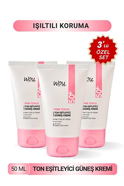 WOU World of Unique 2'li Ton Eşitleyici Ve Aydınlatıcı Güneş Kremi 50 ml Spf50
