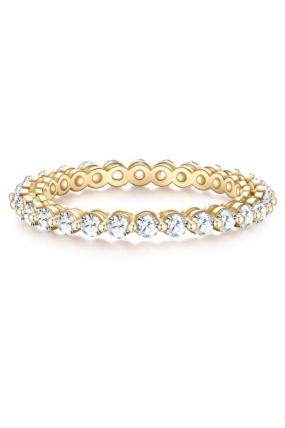 Glanzstücke München Silberring Ring Sterling Silber gelbgold Zirkonia weiß