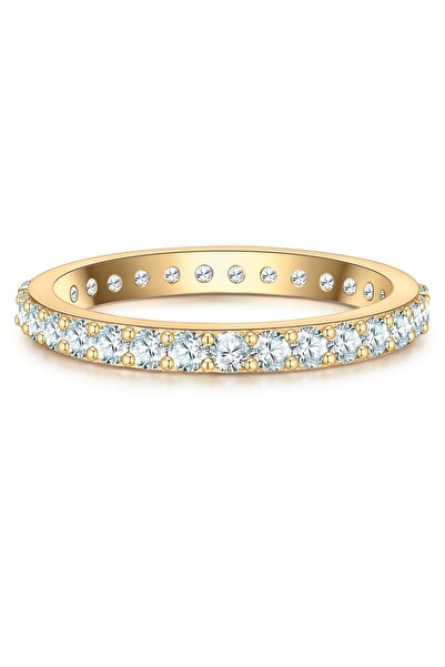 Glanzstücke München Silberring Ring Sterling Silber gelbgold Zirkonia weiß