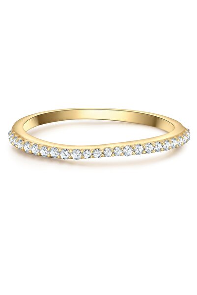 Glanzstücke München Silberring Ring Sterling Silber gelbgold Zirkonia weiß