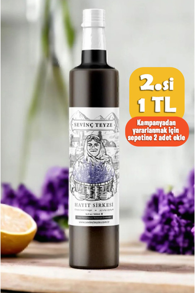 Sevinç Teyze Doğal Fermantasyon Hayıt Sirkesi, Chaste Seed Vinegar 500ml