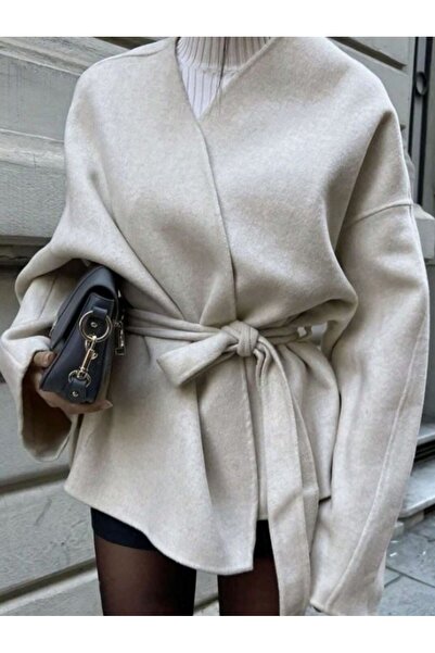 Arfami Подробно закрепване Удобна кройка Кашмирен кардиган/яке