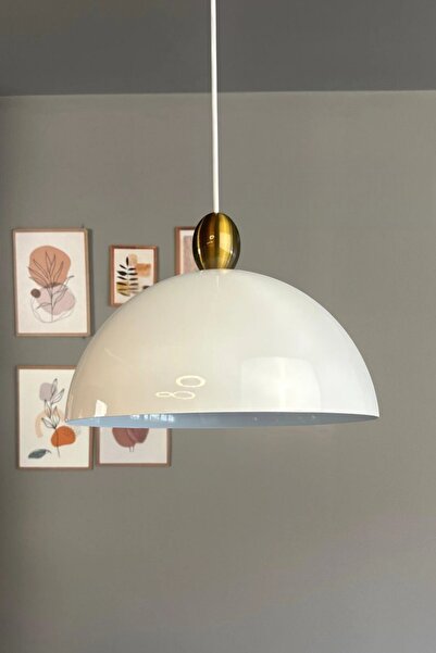 Bamyum Yimpi Beyaz Avize Damla Eskitme Başlık Tekli Sarkıt Salon Mutfak Kuafö...