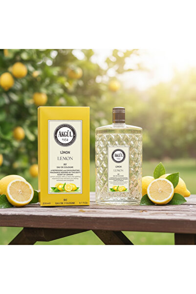 Akgül Limon Kolonyası Cam 200 ml
