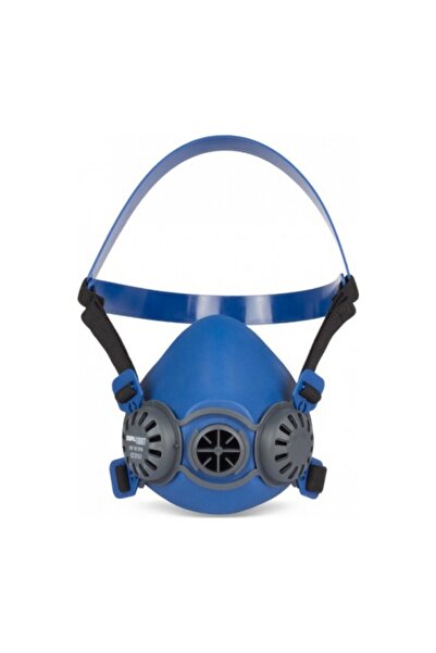 Marka Starline Mavi Yarım Yüz Gaz Maskesi Tek Filtre Girişli