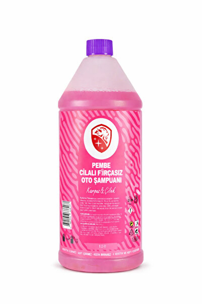 NEWMİX 1 Lt Cilalı Fırçasız Pembe Renkli Karpuz&Çilek Oto Şampuanı