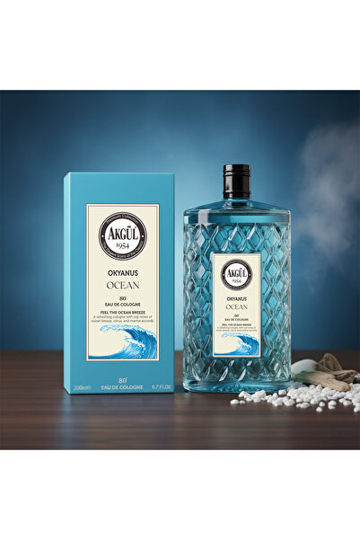 Akgül Okyanus Kolonyası Cam Premium Serisi 200 ml