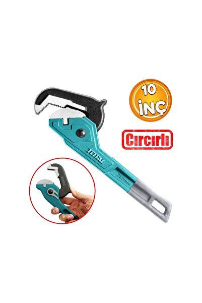 Marka مجموع مفتاح ربط الأنابيب السقاطة 10 بوصة مفتاح ربط 3.8 سم فم 25 سم طول ...