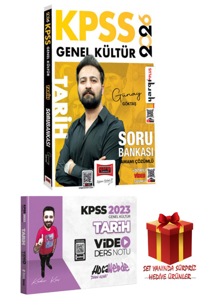 Yargı Yayınları 2026 KPSS Genel Kültür Çözümlü Tarih Soru Bankası+Video Ders ...