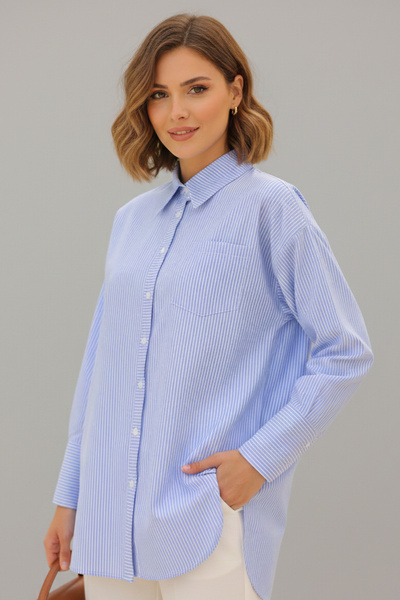 benguen Blue Striped Shirt 12020