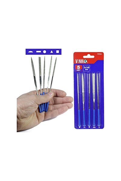 vinko Elmas Eğe Takımı Izole Saplı 5 Parça 30 X 140 Mm 03064