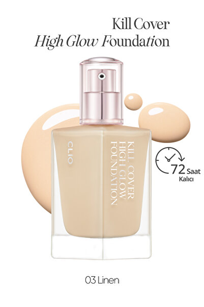 CLIO Kalıcı Kapatıcılık ve Yoğun Işıltı Sunan Fondöten Kill Cover High-Glow F...
