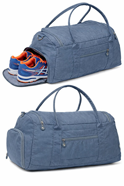 MUCCO 0818 Model Kaff Gray Waterproof Sports and Travel Bag - with Front Pock...