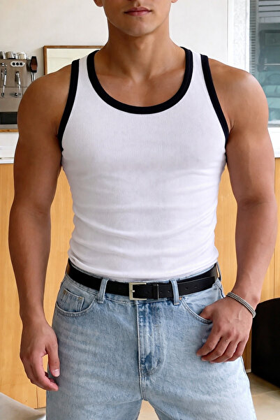 gamaro Men's Halter Neck Slimfit Sportsman Lycra Singlet