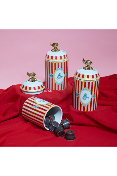 Miss Betty طقم توابل بورسلين كبير من بيليسيما مكون من 3 قطع