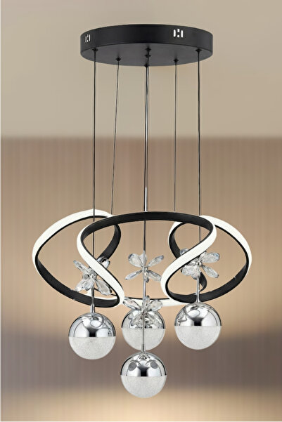 RONİSU AYDINLATMA Asya 4 lü Sarkıt Led Avize - Oturma Odası, Salon, Mutfak Uy...