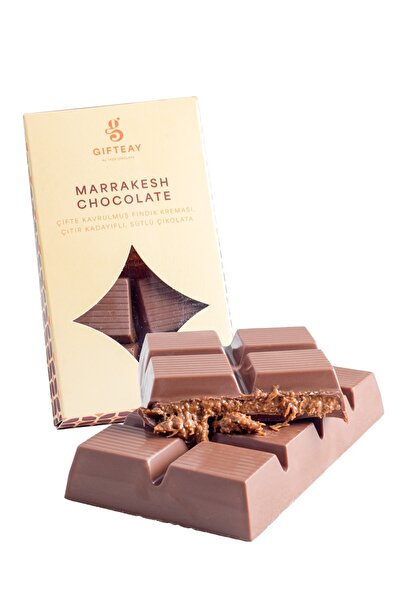 Taze Çikolata Marrakesh Çifte Kavrulmuş Fındık Kremalı Çıtır Kadayıflı Sütlü ...