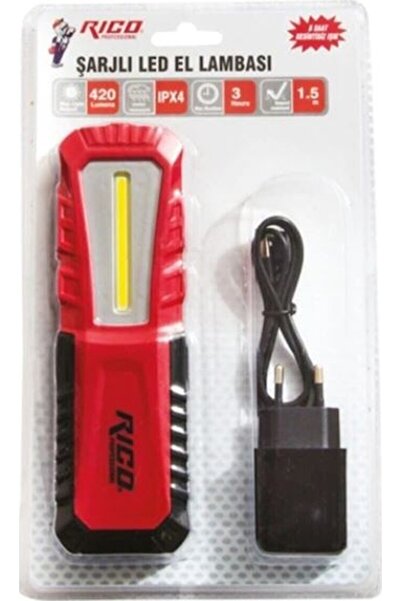 Rico 013-RC0038 420 Lümen Şarjlı Mıktanıslı Led El Feneri