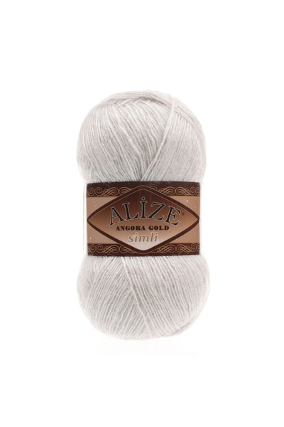 Alize Νήμα Πλεξίματος Χειροποίητο Ανγκόρα Χρυσό Γκλίτερ 100 γρ.