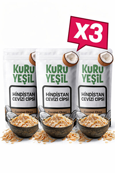 Kuru Yeşil Hindistan Cevizi Cipsi – 150 Gr – Hindistan Cevizi Kurusu – Şeker ...