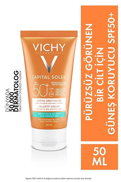 Vichy Capital Soleil Spf50+ Velvety Pürüzsüz Görünen Bir Cilt İçin Güneş Koru...