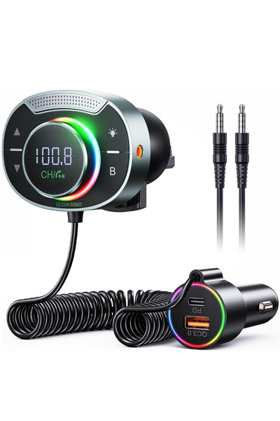 Dasbo Modulator FM auto Bluetooth 5.3, transmițător radio Dasbo®, funcție de ...